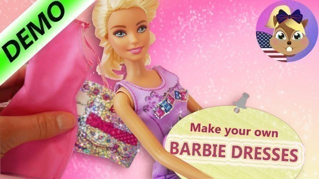 'Make your own BARBIE DRESSES with FASHION DESIGNER Set from Mattel | Fashion for Barbie'
