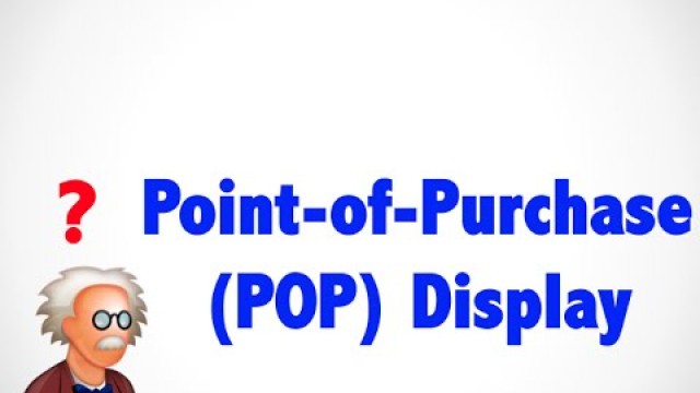 'What is POP point of purchase ? - Wholesale terms'
