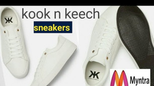 'Men\'s white sneakers | kook n keech | Myntra haul saumi ashmayu'