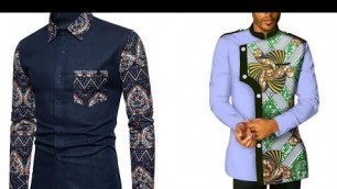 Men's Clothing : Amazing men's patchwork  long sleeve ankara styles || African fashion ankara prints