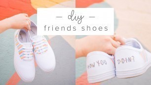 10 Minute DIY Friends Show Themed 90s Shoes