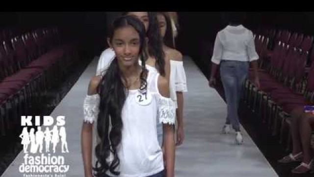 'KIDS Fashion Democracy Show in NYC The Model  Runway Walk Through'
