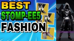 'BEST STOMP-EE5 HUNTER FASHION SETS IN DESTINY 2! - Destiny 2 Hunter Fashion, all black hunter'