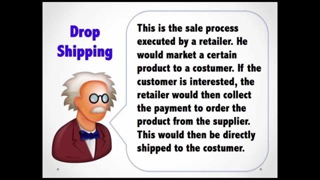 'What is Drop shipping - Wholesale, Retail definition series ebay Amazon'