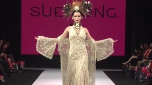 'Sue Wong Runway Show LA Fashion Week SS16'