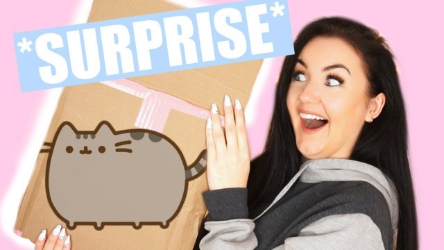 'PUSHEEN SENT A HUGE PACKAGE! CLOTHING TRYON & BLIND BOX OPENINGS'