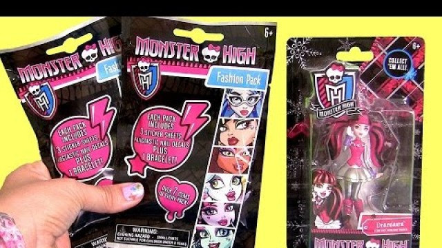 'Bonecas Monster High Draculaura Fashion Blind Bags Surprise - Juguete Sorpresa bolsa ciega'