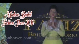 'Sneha, Nikki Galrani, Anjali Walks Fatiz Ramp | Madras Bridal Fashion Show 2016'