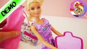 'BARBIE KLEREN zelf maken met FASHION DESIGNER set van Mattel | Zelf mode creëren voor Barbie'