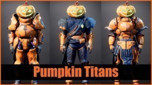 'How to Make a Pumpkin Titan! Halloween Destiny Fashion'