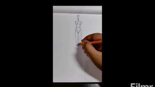 'How to make a fashion croquis for further illustration'