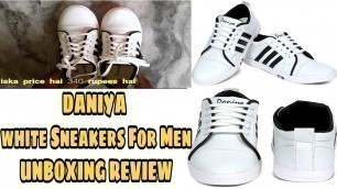 'daniya shoes white Sneakers For Men unboxing review'
