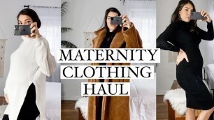 'Winter Maternity Clothing Haul: BASICS & FAVES (Boohoo - Aerie -Shein)'