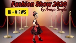'Fashion Show| Virtual Fashion Show|School Kids|Anaya Singla'