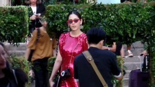 'Araya A Hargate (Chompoo) attends the Givenchy Couture fashion show in Paris - July 1st 2018'