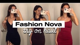 'FASHION NOVA TRY ON HAUL & DRESS REVIEW'