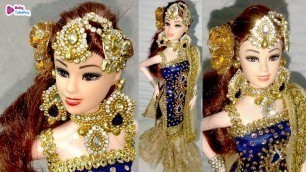 'Barbie doll in Stylish Designer Salwar Suit | How to Stitch a Salwar Suit for barbie'