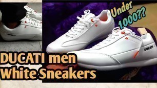 'DUCATI Men White sneakers | Best cheap sneakers for men under 1000'