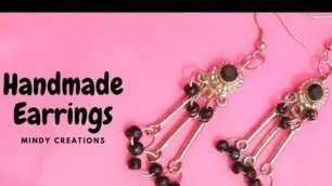 'Girls fashion| How to make earrings at home| beads earrings| diy Earrings| handmade jewelry'