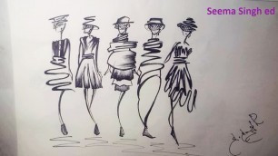 'A short discussion on stylized croquis / fashion croquis/ Its uses * differences * structures'