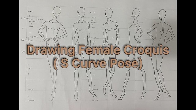 '9 Heads Fashion Figure | Female Croquis | S Curve Poses'