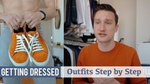 'How I Styled These Orange Sneakers | Men\'s Spring Fashion | Getting Dressed #25'