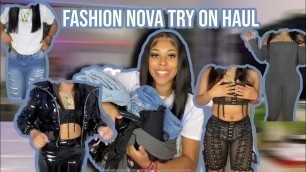 'FASHION NOVA FALL TRY ON HAUL! GRAPHIC TEES, JEANS, SWEATS, JUMPSUITS, CORSETS +MORE | Golden.toned￼'