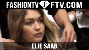 'Hairstyle at Elie Saab Spring 2016 ft. Gigi Hadid & Kendall Jenner | FTV.com'