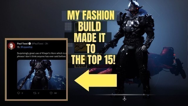 'MY DESTINY 2 FASHION SUBMITTION MADE IT TO TOP 15 IN Paul Tassi\'s Spooky halloween fashion contest !'