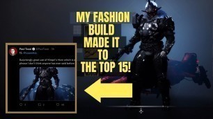 'MY DESTINY 2 FASHION SUBMITTION MADE IT TO TOP 15 IN Paul Tassi\'s Spooky halloween fashion contest !'
