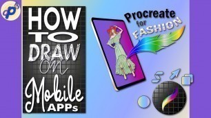 'Procreate: How to Draw Fashion Outfit, create pattern and background'