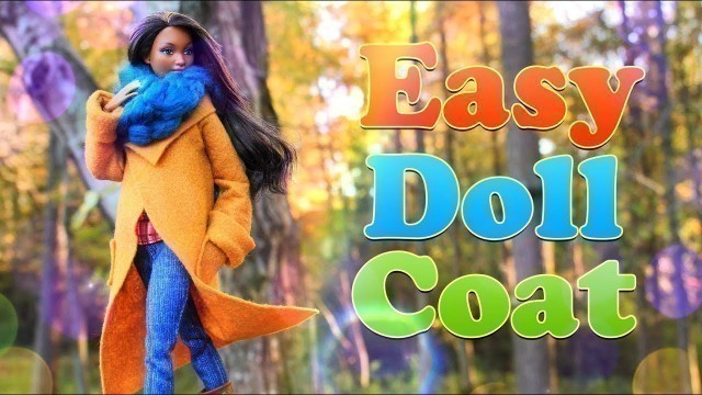 'DIY - How to Make: EASY Doll Coat | Sewing Craft | Winter Fashion'