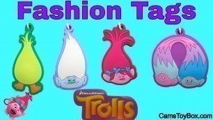 'Dreamworks Trolls Light Up Fashion Tags Blind Bags Radz Candy Dispensers Poppy Surprise Toys'