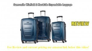 'Review Samsonite Winfield 2 Hardside Expandable Luggage with Spinner Wheels, Deep Blue'