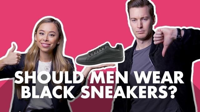 'Should Men Wear Black Sneakers?'