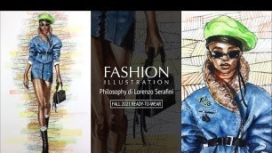 'Fashion Illustration / Philosophy di Lorenzo Serafini Fall 2021'