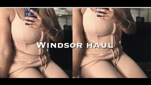 'WINDSOR TRY ON HAUL | affordable fall fashion | luxury loungewear | nude | night time routine | c.v'