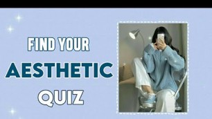 'Find Your Aesthetic 2021 | Aesthetic Quiz #2'
