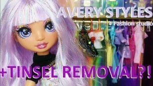 'Rainbow High doll WIG MAKE-OVER: Avery Styles + Fashion Studio (unboxing, review & hair make-over)'