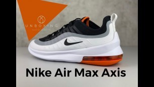 'Nike Air Max Axis ‘blk/blk wht magma orange’ | UNBOXING & ON FEET | fashion shoes | 2020'