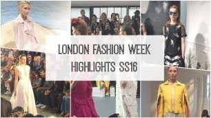'LONDON FASHION WEEK SS16 (VLOG) | Paula Holmes'