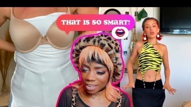 'Influencer Reacts To THE SMARTEST FASHION DIY HACKS'