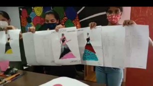 'Workshop was conducted on Fashion illustration for both Men, Women & croquis.'