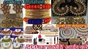 'earrings Imitation wholesale shop in delhisadarbazar jewellery wholesale market'