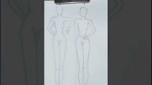 'How to draw fashion figures for beginners #fashion #fashionfigure #sketching #fypシ #fyptiktok #trend'
