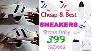 'Shoes Bank White Sneaker For Men\'s/Boy\'s Sneakers For Men (White) unboxing & full review by rim'