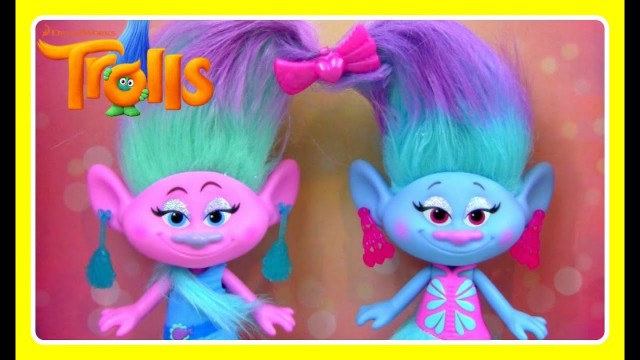 'TROLLS Satin & Chenille’s Style Set!  Cute Fashion TWIN Dolls!  NEW TROLLS TOYS!  Trolls Dreamworks'
