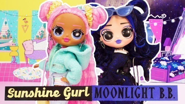 'OMG Dusk & Dawn Sisters Moonlight BB & Sunshine Gurl DIY Moonlight & Sunshine OMG Dolls'