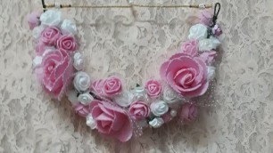 'D.i.y how to make handmade artificial flowers flower jewellery 2021'