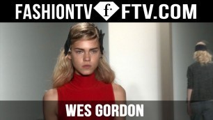 'Hairstyle at Wes Gordon Spring 2016 New York Fashion Week | FTV.com'